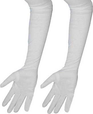 Mohan Retail Cotton Arm Sleeve For Men & Women(Free, White)