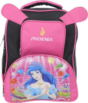 Phoenix Digital Printed School Bag for Boys & Girls for Nursery, Junior, Preprimary - Pink Waterproof School Bag(Pink, 16 inch)