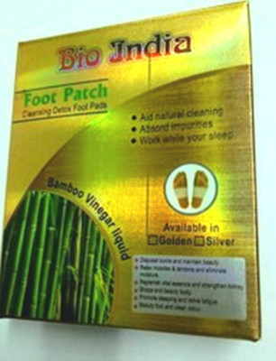 BIO INDIA Patches with 10Pads & Adhesive Sheet Cleansing Detox Foot (200 g)(200 g)