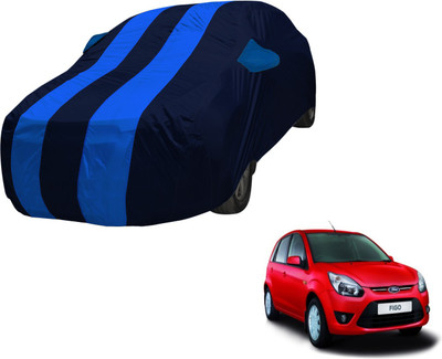 Auto Hub Car Cover For Ford Figo (With Mirror Pockets)(Blue, Blue)