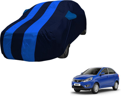 Amanzo Car Cover For Tata Zest (With Mirror Pockets)(Blue, Blue)