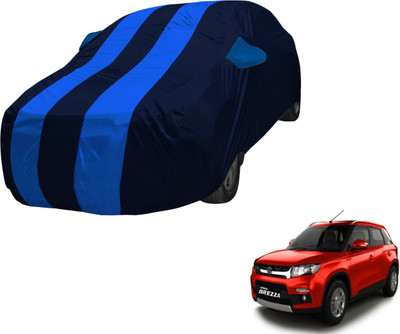 Amanzo Car Cover For Maruti Suzuki Vitara Brezza (With Mirror Pockets)(Blue, Blue)