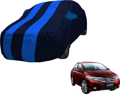 Amanzo Car Cover For Honda City ZX (With Mirror Pockets)(Blue, Blue)