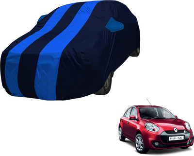 Auto Hub Car Cover For Renault Pulse (With Mirror Pockets)(Blue, Blue)