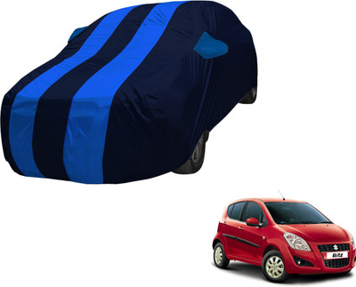 Auto Hub Car Cover For Maruti Suzuki Ritz (With Mirror Pockets)(Blue, Blue)
