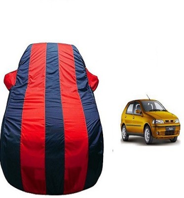 Frap Car Cover For Fiat Palio (With Mirror Pockets)(Red, Blue)