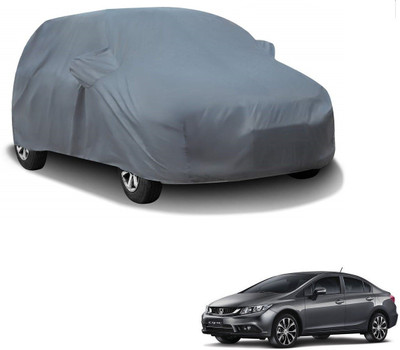 AuTO ADDiCT Car Cover For Honda Civic (With Mirror Pockets)(Grey)