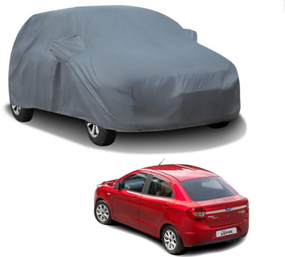 KOZDIKO Car Cover For Ford Figo Aspire (With Mirror Pockets)(Grey)