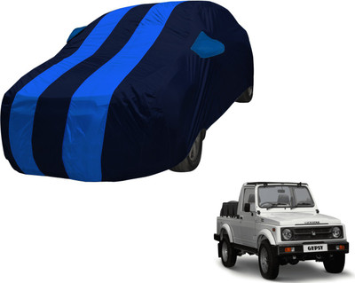 Amanzo Car Cover For Maruti Suzuki Gypsy (With Mirror Pockets)(Blue, Blue)