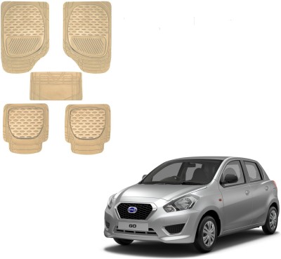 AuTO ADDiCT Rubber, PVC Standard Mat For  Datsun Go(Beige)