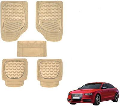 AuTO ADDiCT Rubber, PVC Standard Mat For  Audi S5(Beige)