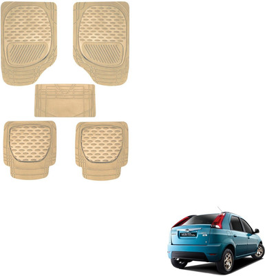AuTO ADDiCT Rubber, PVC Standard Mat For  Mahindra Verito Vibe(Beige)