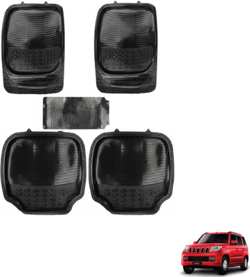 AuTO ADDiCT Rubber, PVC Standard Mat For  Mahindra TUV-300(Black)