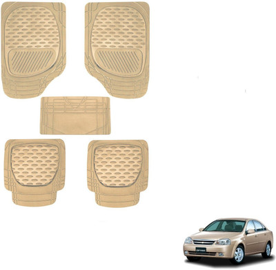 AuTO ADDiCT Rubber, PVC Standard Mat For  Chevrolet Optra(Beige)