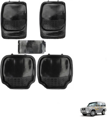 AuTO ADDiCT Rubber, PVC Standard Mat For  Tata Sumo(Black)