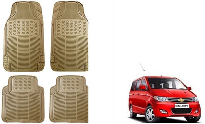 Auto Oprema Rubber Standard Mat For  Chevrolet Enjoy(Beige)