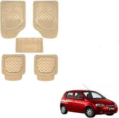 AuTO ADDiCT Rubber, PVC Standard Mat For  Chevrolet UVA(Beige)