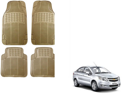 Auto Oprema Rubber Standard Mat For  Chevrolet Sail(Beige)