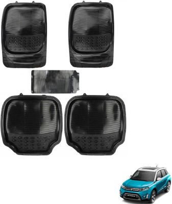 AuTO ADDiCT Rubber, PVC Standard Mat For  Maruti Suzuki Vitara Brezza(Black)