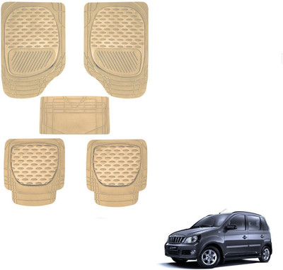 AuTO ADDiCT Rubber, PVC Standard Mat For  Mahindra Quanto(Beige)