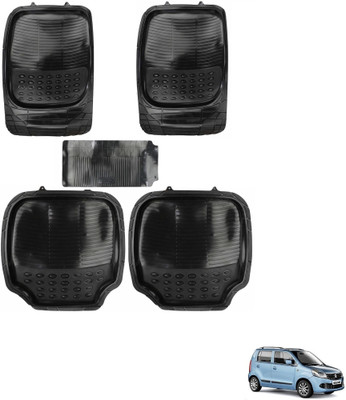 AuTO ADDiCT Rubber, PVC Standard Mat For  Maruti Suzuki WagonR(Black)