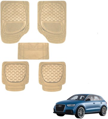 AuTO ADDiCT Rubber, PVC Standard Mat For  Audi Q3(Beige)