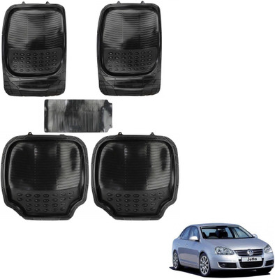 AuTO ADDiCT Rubber, PVC Standard Mat For  Volkswagen Jetta(Black)