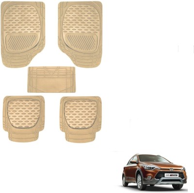 AuTO ADDiCT Rubber, PVC Standard Mat For  Hyundai i20(Beige)