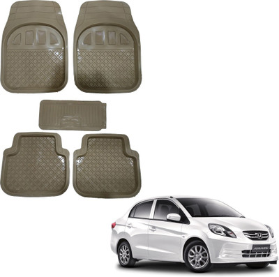 Oshotto Rubber Standard Mat For  Honda Amaze(Beige)
