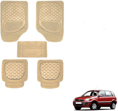 AuTO ADDiCT Rubber, PVC Standard Mat For  Ford Fusion(Beige)