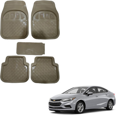 Oshotto Rubber Standard Mat For  Chevrolet Cruze(Beige)