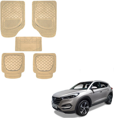 AuTO ADDiCT Rubber, PVC Standard Mat For  Hyundai Tucson(Beige)