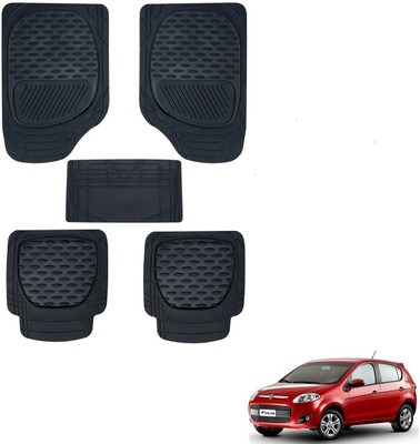 AuTO ADDiCT Rubber, PVC Standard Mat For  Fiat Palio(Black)