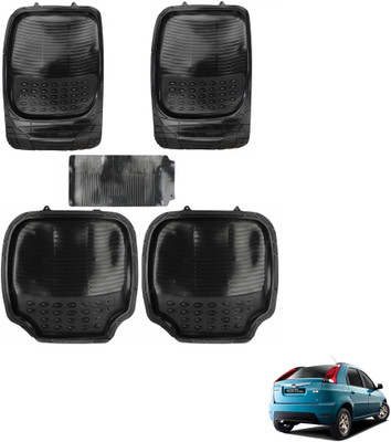 AuTO ADDiCT Rubber, PVC Standard Mat For  Mahindra Verito Vibe(Black)