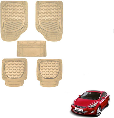 AuTO ADDiCT Rubber, PVC Standard Mat For  Hyundai Elantra(Beige)