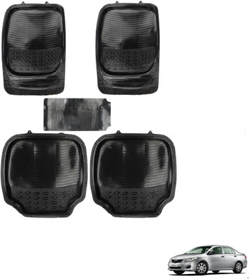 AuTO ADDiCT Rubber, PVC Standard Mat For  Toyota Corolla(Black)