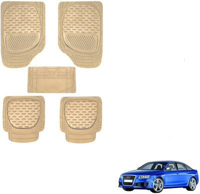 AuTO ADDiCT Rubber, PVC Standard Mat For  Audi S6(Beige)