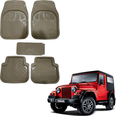 Oshotto Rubber Standard Mat For  Mahindra Thar(Beige)