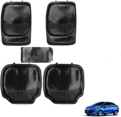 AuTO ADDiCT Rubber, PVC Standard Mat For  Ford New Fiesta(Black)