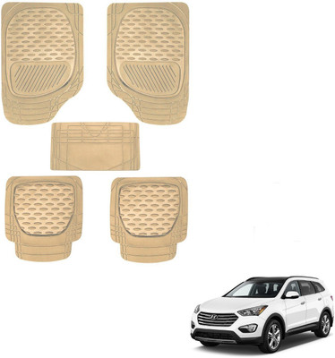 AuTO ADDiCT Rubber, PVC Standard Mat For  Hyundai SantaFe(Beige)