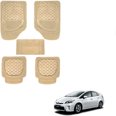 AuTO ADDiCT Rubber, PVC Standard Mat For  Toyota Prius(Beige)