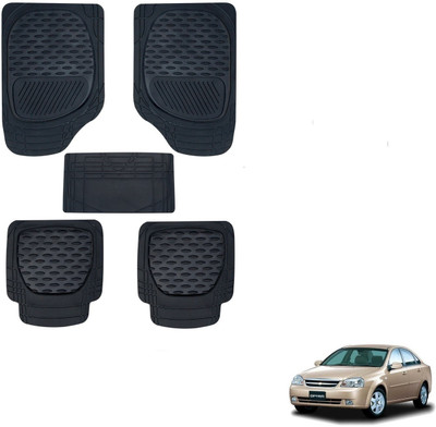 AuTO ADDiCT Rubber, PVC Standard Mat For  Chevrolet Optra(Black)
