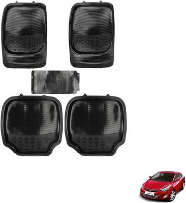 AuTO ADDiCT Rubber, PVC Standard Mat For  Hyundai Elantra(Black)
