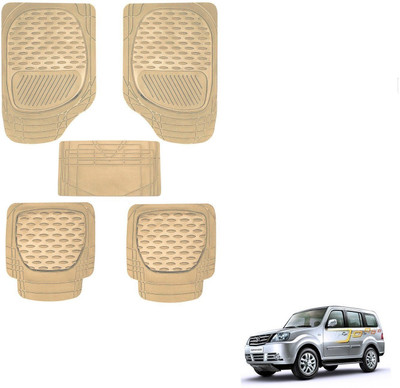 AuTO ADDiCT Rubber, PVC Standard Mat For  Tata Sumo Grand(Beige)
