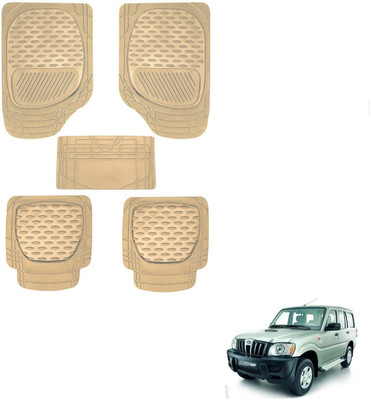 AuTO ADDiCT Rubber, PVC Standard Mat For  Mahindra Scorpio(Beige)