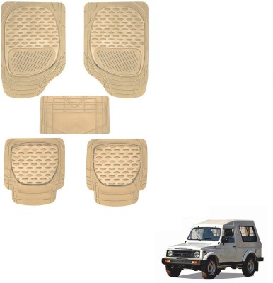 AuTO ADDiCT Rubber, PVC Standard Mat For  Maruti Suzuki Gypsy(Beige)