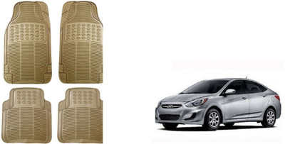 Auto Oprema Rubber Standard Mat For  Hyundai Accent(Beige)