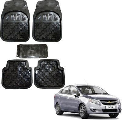 Oshotto Rubber Standard Mat For  Chevrolet Sail(Black)
