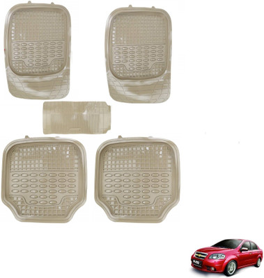 AuTO ADDiCT PVC Standard Mat For  Chevrolet Aveo(Beige)