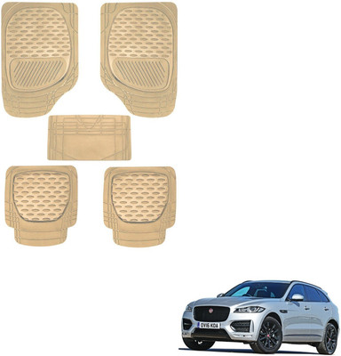 AuTO ADDiCT Rubber, PVC Standard Mat For  Jaguar F-Pace(Beige)